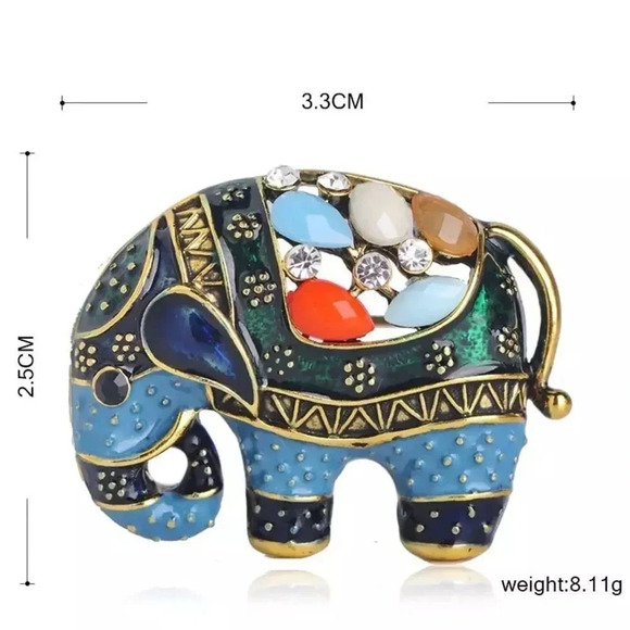 VQ Thailand Elephant Brooch - Picture 4 of 7